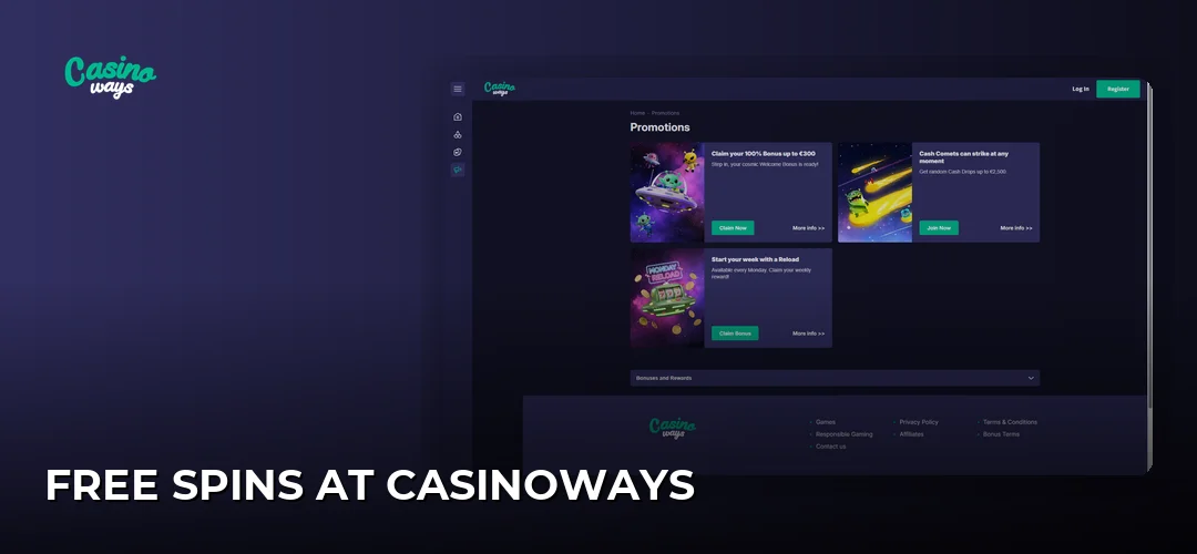 Casinoways website screenshot
