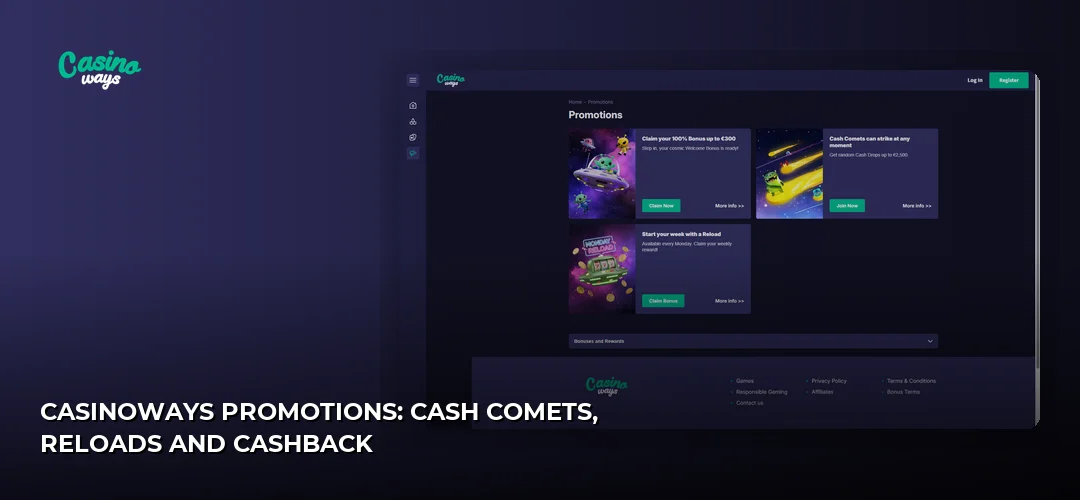 Casinoways website screenshot