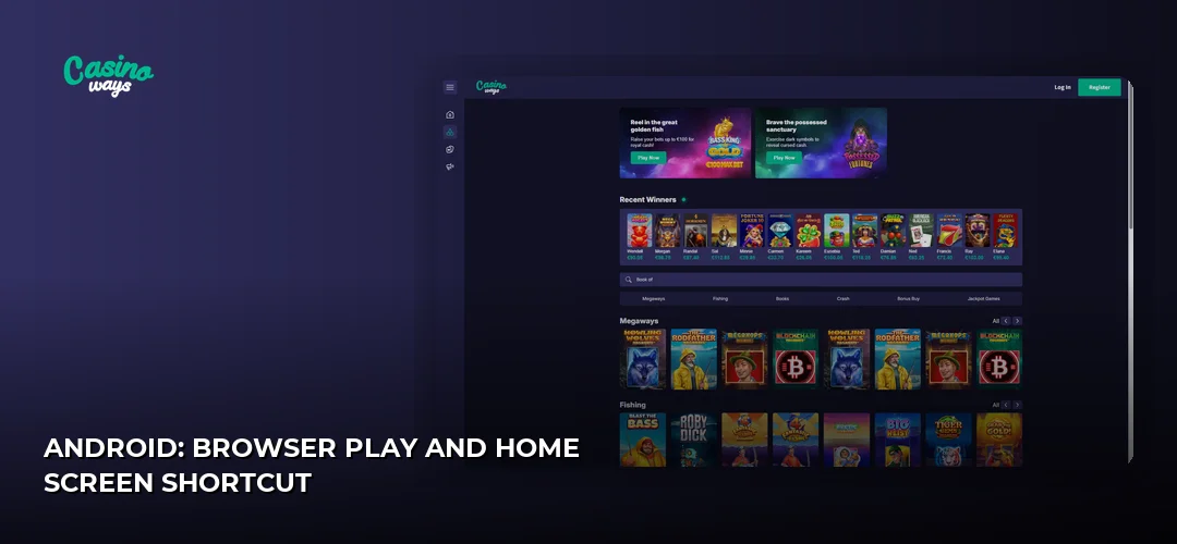 Casinoways website screenshot